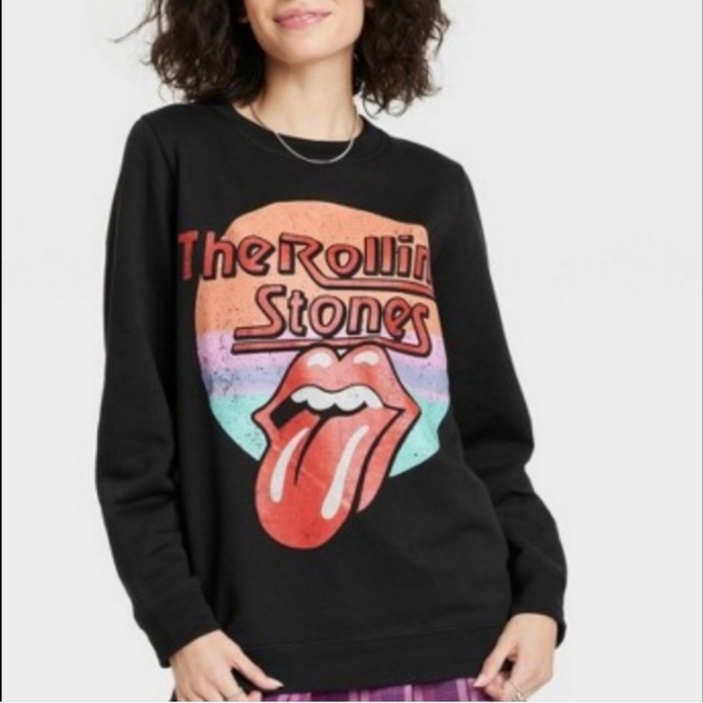 THE ROLLING STONES Graphic Sweatshirt,size L